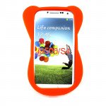 Wholesale Samsung Galaxy S4 3D Bunny Face Case (Orange)